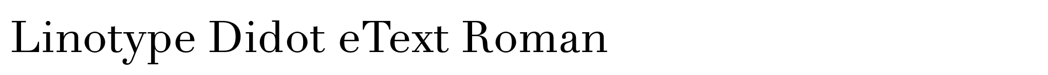 Linotype Didot eText Roman image